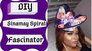 How to make Fascinators with Spiral designs DIY Tutorial video on hat making [upl. by Olympias]