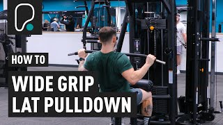 How To Do A Wide Grip Lat Pulldown [upl. by Nsaj]