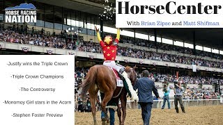 HorseCenter  Justify wins the Triple Crown [upl. by Auqenes]