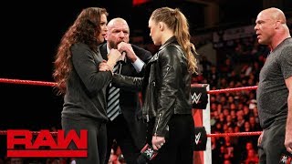 Ronda Rousey gets her WrestleMania match Raw March 5 2018 [upl. by Pevzner579]