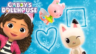 ❄️ SNOW DAY Learn to Draw Shapes with Gabby  GABBYS DOLLHOUSE TOYPLAY ADVENTURES [upl. by Sigismund418]