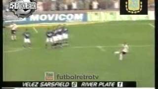 Gol de tiro libre Dalessandro en River vs Velez [upl. by Lechar860]