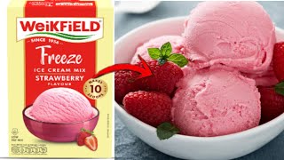 How do you use Weikfield ice cream mix weikfield icecream powder  homemade icecream powder [upl. by Yablon78]