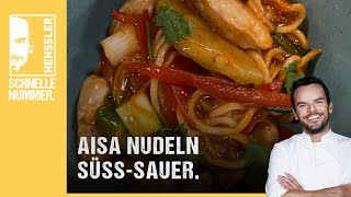 Schnelles Asia Nudeln SüßSauer Rezept von Steffen Henssler [upl. by Namyw298]