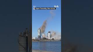 Former CoalFired Power Plant Razed to Make Way for Connection to Offshore Wind Farms  VOA News [upl. by Atnaloj]