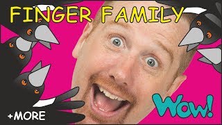 Finger Family with Steve and Maggie  MORE Family Stories for Kids  Wow English TV [upl. by Eudoca]