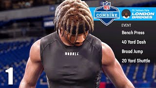 MADDEN 24 Superstar Mode  DRAFT COMBINE DRILLS amp PLAYER CREATION Part 1 Gameplay [upl. by Eisoj852]