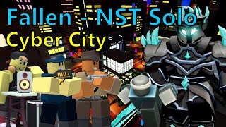 NST Solo Fallen on Cyber City  Tower Defense Simulator [upl. by Tallbot]