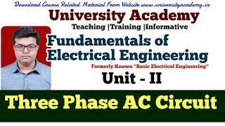 FEE31 Three Phase AC Circuit  Three phase balanced circuits [upl. by Ahtera]