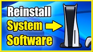 How to REINSTALL PS5 System Software without USB Fresh COPY Install [upl. by Sirred321]