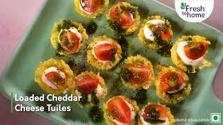 Loaded Cheddar Cheese Tuiles Recipe  Artisanal Cheese  FreshToHome [upl. by Leigh]