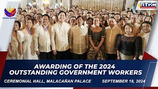 Awarding of the 2024 Outstanding Government Workers 09182024 [upl. by Edroi71]