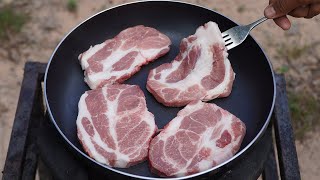 The Best Pork Chop Youll Ever Make  Fried Pork Chops Recipe  Pork Chops Cooking and Eating [upl. by Ardiedak]