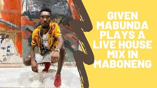 Given Mabunda plays a live house mix in Maboneng [upl. by Attirb814]