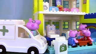 Peppa Pig Blocks Hospital Building Set ♥ Jeu de construction de lhôpital [upl. by Assetak]