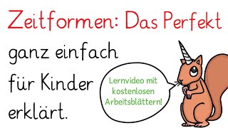 Perfekt  Deutsch lernen Zeitformen [upl. by Normi]