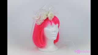 How to Make a DIY Bridal Headpiece  Wedding Headpieces DIY [upl. by Sosthina]