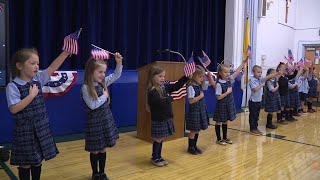 Students honor veterans in Luzerne County [upl. by Conrade]