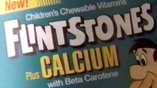 Flintstones Plus Calcium vitamins commercial  1995 [upl. by Kelly]