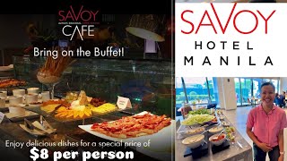 SAVOY HOTEL MANILA Breakfast Lunch Buffet Review 8 per person [upl. by Assirek]