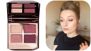 CHARLOTTE TILBURY EYE COLOUR MAGIC COLLECTION FOR GREEN EYES  MESMERISING MAROON PALETTE SWATCHES [upl. by Florry]