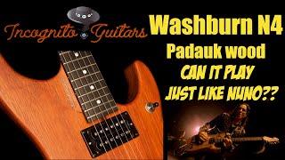 Washburn N4Nuno Padauk USA  INSANE HARMONICS [upl. by Surovy]