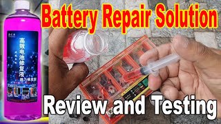 Cara Baiki Bateri Rosak Adakah berjaya DIY  Battery Repair Solution Review and Testing [upl. by Lesak]