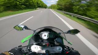 Kawasaki ZX6R Onboard RAW [upl. by Elttil]