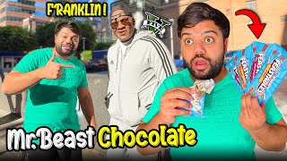 Trying MrBeasts Chocolate For The First Time 🍫😍 I Met The Reallife Franklin From GTA 5 😱 [upl. by Noel]