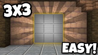 EASY 3x3 Piston Door In Minecraft Bedrock 120 Windows 10 PS5 PS4 Xbox MCPE Switch [upl. by Nhaj]