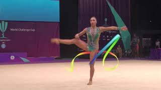 Salome Pazhava GEO Ribbon EF World Challenge Cup Cluj 25 August 2019 [upl. by Weisman]