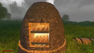 Rising World  Alpha  4  Smelting Iron Ore  making iron tools [upl. by Aihsotal]