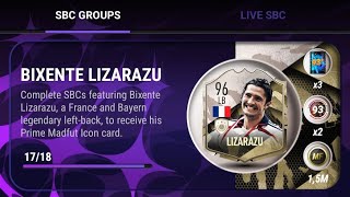 BIXENTE LIZARAZU 96 Madfut Icon  All SBC Solutions  MADFUT 23 lizarazu france bayernmunich [upl. by Esinaj]