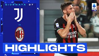 JuventusMilan 01  Decide l’incornata di Giroud Gol e Highlights  Serie A TIM 202223 [upl. by Champ]