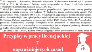 Przypisy w pracy licencjackiej7 najważniejszych zasad [upl. by Ymmak386]