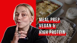 Meal Prep vegan amp HIGH PROTEIN  4 Rezepte vorkochen [upl. by Loughlin]