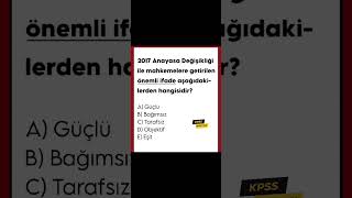 KPSS 2024 VATANDAŞLIKTAN FULL ÇEKTİREN SORULAR kpss2024 kpssgüncel kpsstarih kpsscografya yks [upl. by Hickey171]