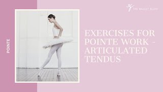 Exercises For Pointe Work  Tendu [upl. by Laumas]