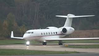 GULFSTREAM G600 N2012C TAXI AND TAKE OFF FROM FARNBOROUGHEGLF UK 3112024 [upl. by Fernandes]