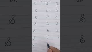 Capital T amp small t writing ✍ skills shorts short tutorial lettering youtubeshorts calligraphy [upl. by Asirret]