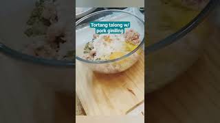 Masarap na Tortang Talong w pork Giniling RecipeFoody Cook with Mersyshort [upl. by Edia]