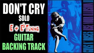 Dont Cry  Guitar Backing Track  Solo Section  Guns N Roses [upl. by Bee799]