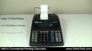 Victor 14604 12 Digit Extra Heavy Duty Commercial Printing Calculator [upl. by Anima]