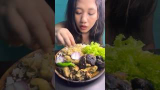 Chicken gizzardsliver and feet curry mukbang eating shortvideo shorts [upl. by Hearsh]