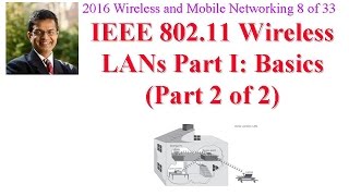 CSE5741605B IEEE 80211 Wireless LANs Part I Basics Part 2 of 2 [upl. by Lorrimor]