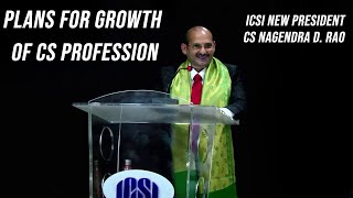 ICSI New Presidents Plans for Growth of Company Secretary Profession [upl. by Arodal]