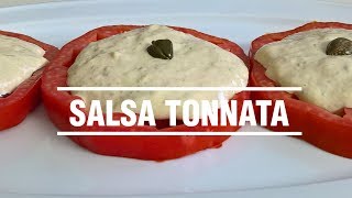 Pomodori con salsa tonnata con maionese fatta in casa [upl. by Noyes638]