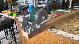 Homemade “Draw Bench” hack for pulling wire thru a draw plate [upl. by Crispen990]