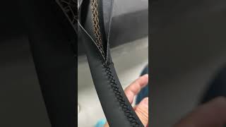 Stitching steering wheel cover [upl. by Airotel248]