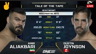 amir aliakbari vs dustin joynson full fight گزارش پارسی saeedtysonmmaonechampionship fight [upl. by Tomas229]